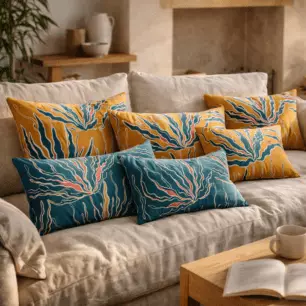Coussin imprimé Alga outdoor