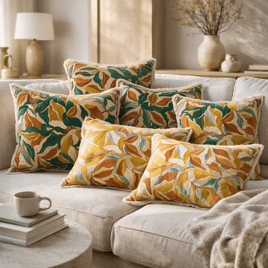 Coussin imprimé Alina (IA)