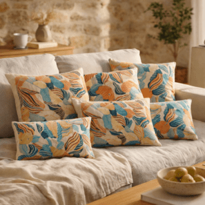 Coussin imprimé Dori