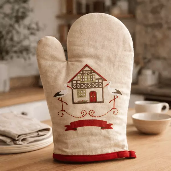 Hisla-Topflappen, beige, 18 x 28