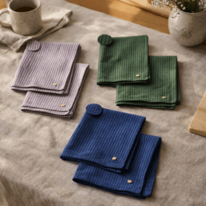 Lot de 2 serviettes de table Léonie 40 x 40