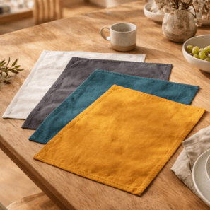 Lot de 4 sets de table recyclés Delia 33 x 45