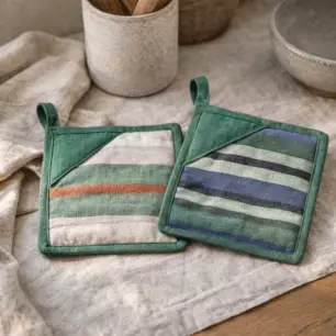 Recycelter 2-in-1-Topflappen „Yuna“, 20 x 20