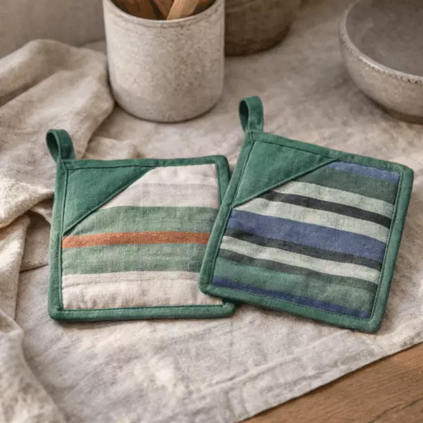 Recycelter 2-in-1-Topflappen „Yuna“, 20 x 20