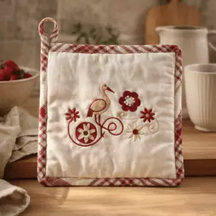 Topflappen „Harz Rouge“ 20 x 20