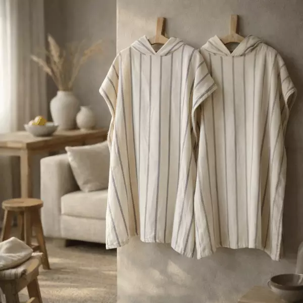Marina organic cotton poncho 95 × 80 cm