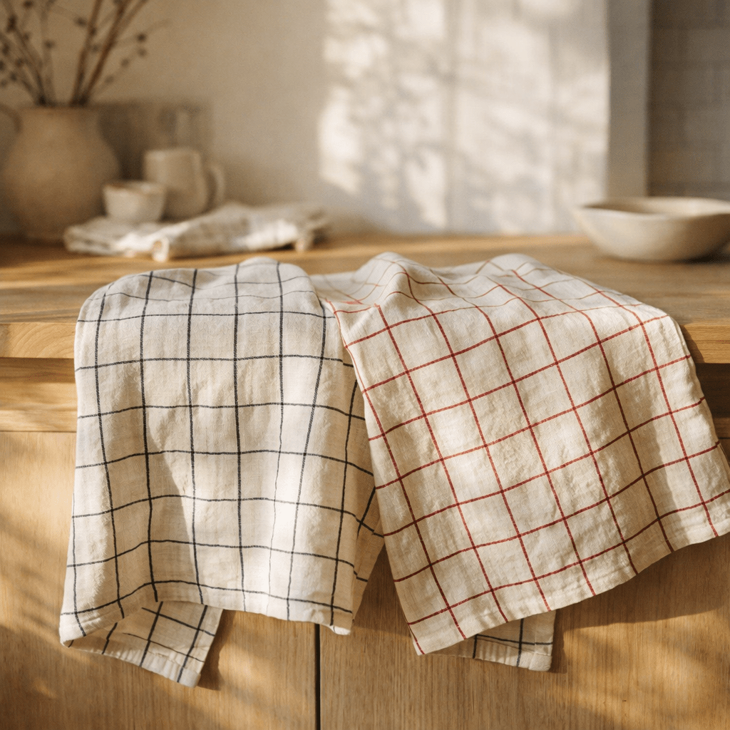 Serviette de table carreaux Karma 50 x 50 (IA)