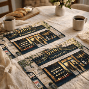 Set de table Parfumerie Paris Assortis 30 x 45