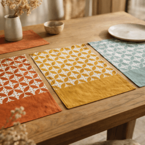 Set de table enduit Fatou recyclé 33 x 48