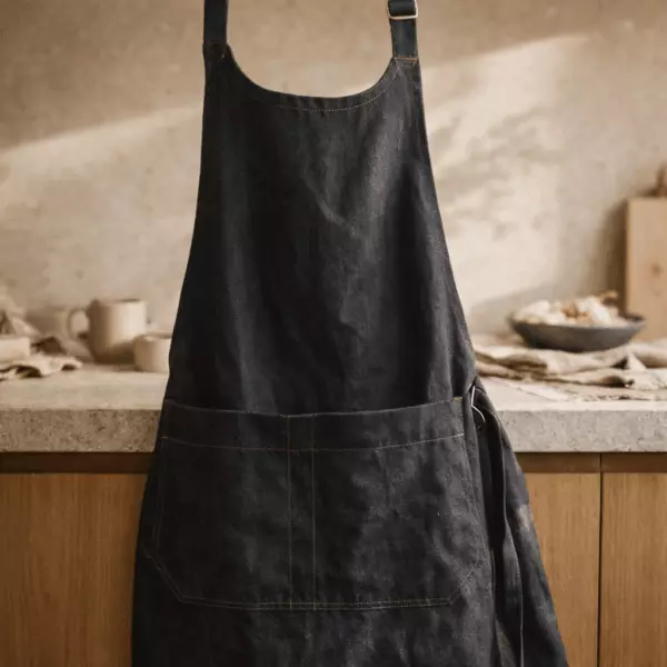 Grembiule da cucina Davis Nero Riciclato 85 x 70
