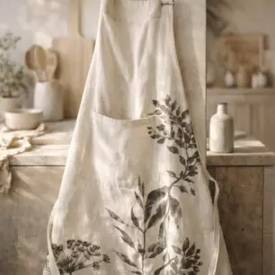 Blumenschürze Isam Ombre 80 × 85 cm aus Baumwolle