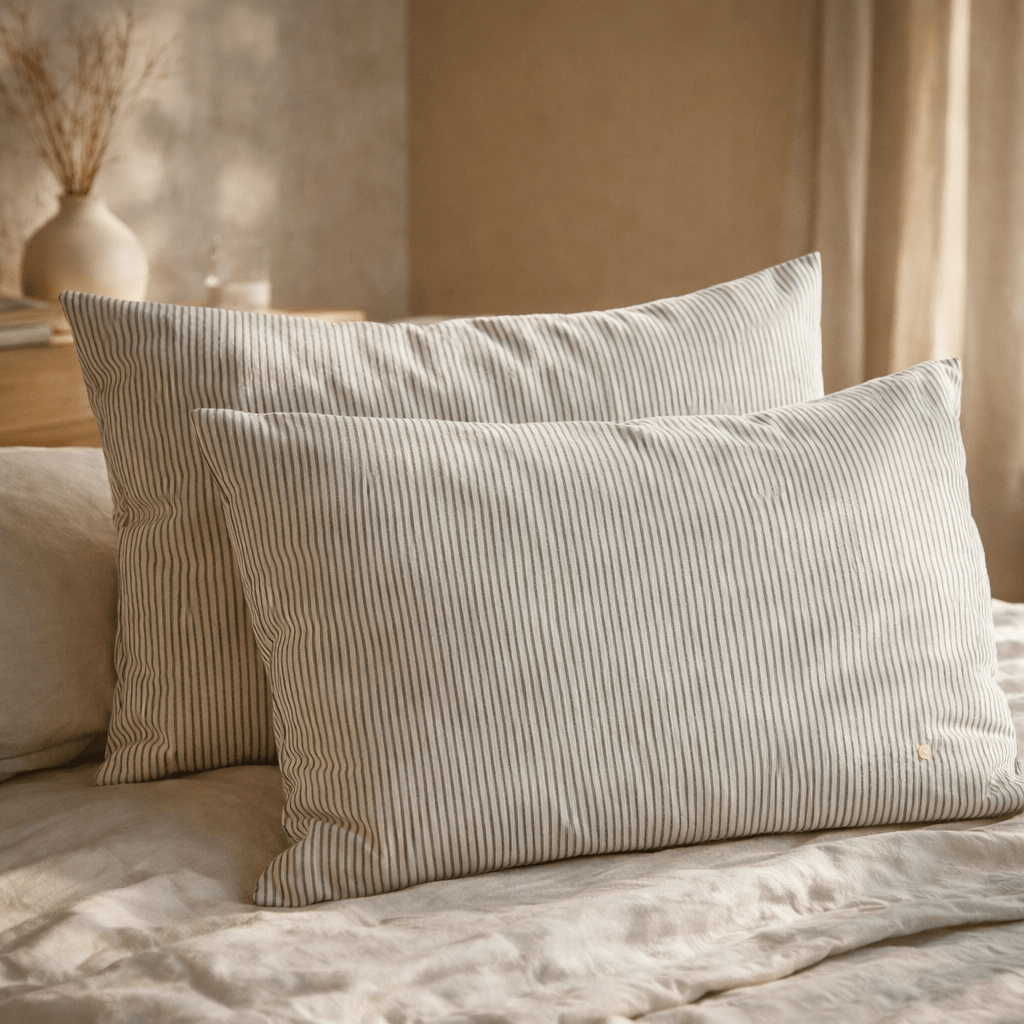 Taie d'oreiller Léonie Caviar (IA)