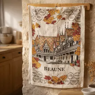 Beaune Ecru Tea Towel 72 x 48