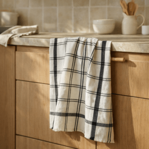 Torchon Carol Noir 50 x 70