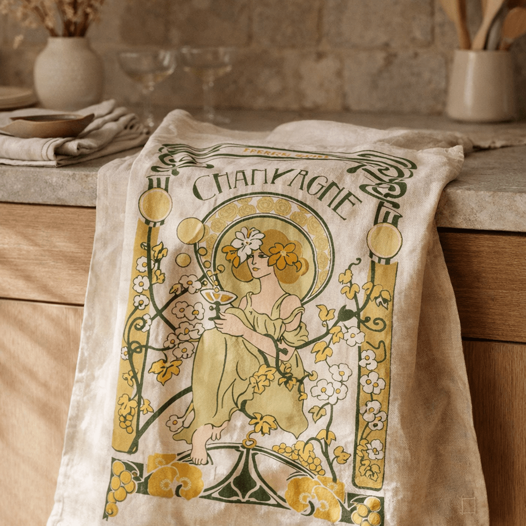 Torchon Champagne Art Nouveau Ecru 48 x 72 (IA)