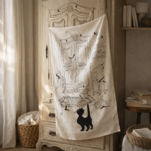 Torchon Dubout Cache-cache Ecru 48 x 72