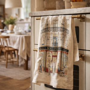 Torchon Façade Boulangerie Ecru 48 x 72