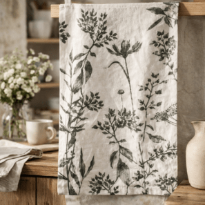 Torchon Fleuri Isam Ombre 50 x 70