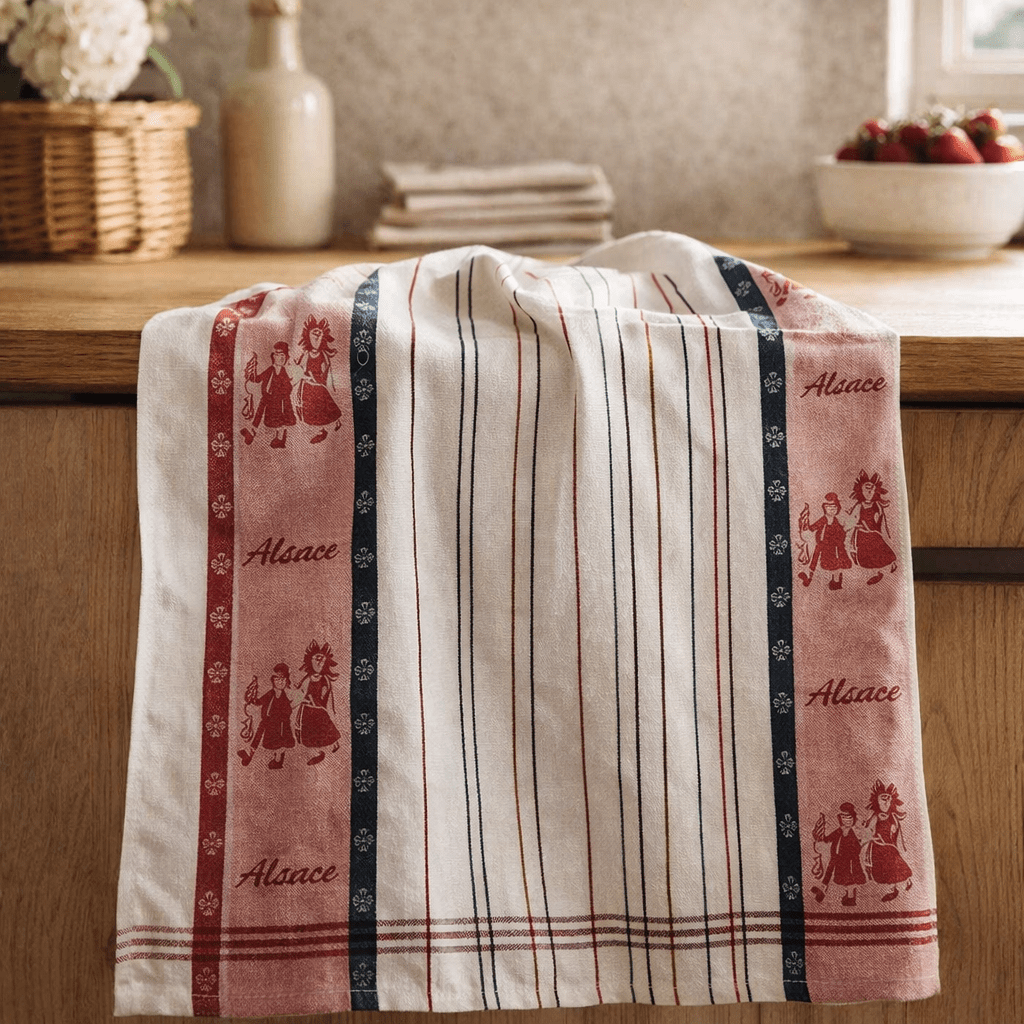 Torchon Jacquard Lisel Rouge 70 x 50 (IA)