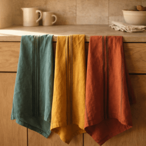 Torchon Metis Kilia rayures 50 x 70