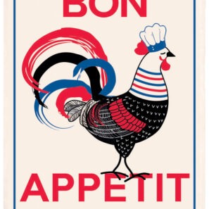 Torchon Bon appétit Ecru 48 x 72