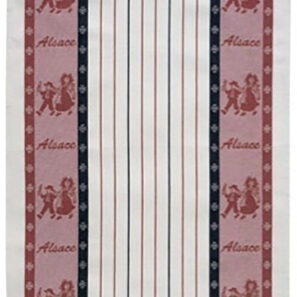 Torchon Jacquard Lisel Rouge 70 x 50