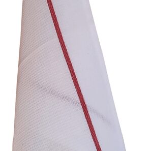 Torchon Nid d'abeilles Cigogne Envol Strasbourg Blanc/Rouge 50 x 70