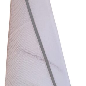 Torchon nid d'abeilles Cigogne Harz Colmar Blanc/gris 50 x 70