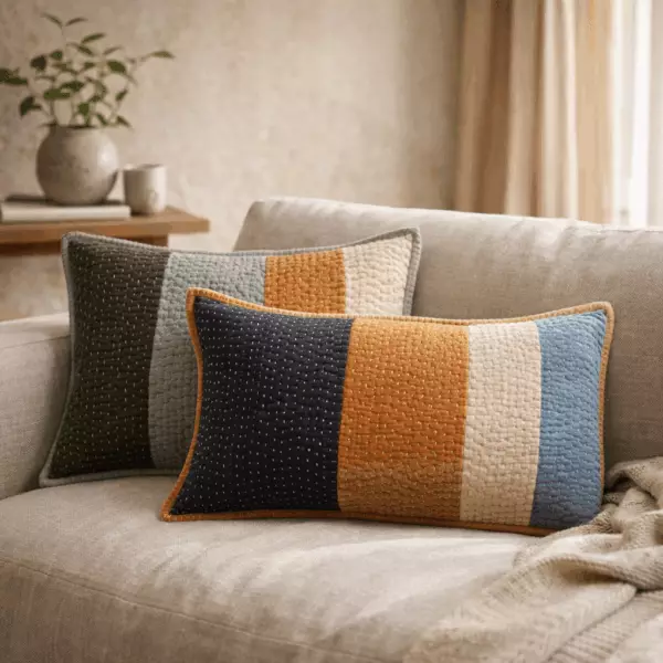 Cuscino Elise con toppe 40 x 65