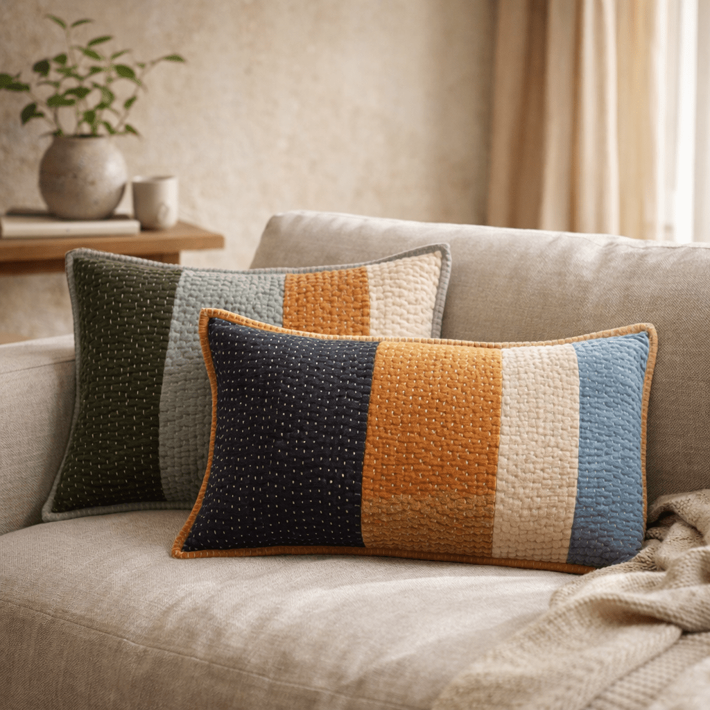 Coussin Elise patchs 40 x 65 (IA)