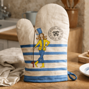 Gant de cuisine Apéro breton Ecru 18 x 28