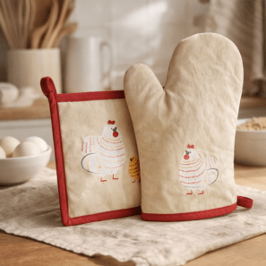 Gant de cuisine et manique Fadèle Ficelle 18 x 28