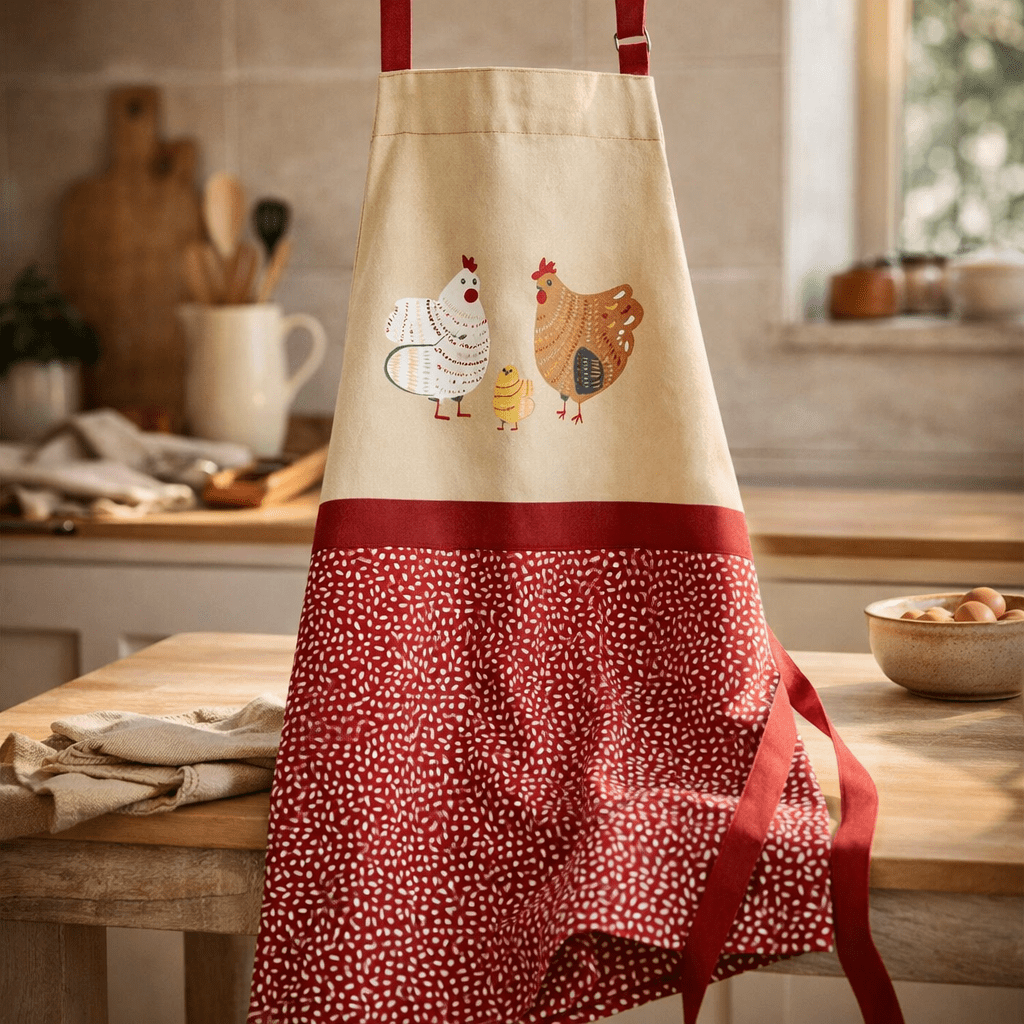 Tablier de cuisine Fadèle Ficelle 80 x 85 (IA)