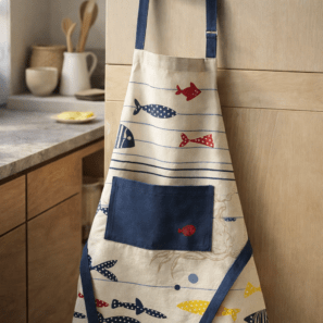 Tablier de cuisine adulte Océan Ecru 72 x 85