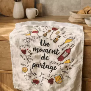 Geschirrtuch „Le Partage“, mehrfarbig, 50 x 70