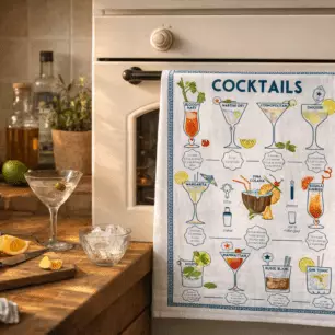 Geschirrtuch Cocktails Sortiert 50 x 70