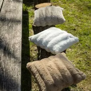 Coussin Astrid - Grège, 45 x 45