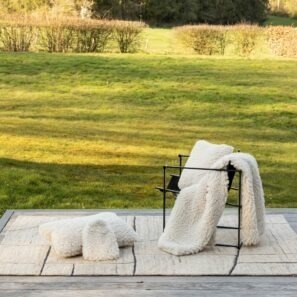 Coussin Noam Neige - Neige, 45 x 45