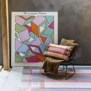 Coussin Liwen - Cafe, 45 x 45