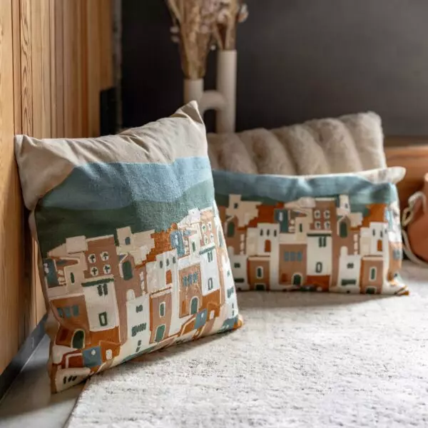 Coussin brodé Elie - Multico, 45 x 45