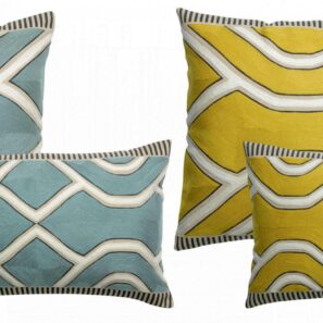 Coussin Johan brodé