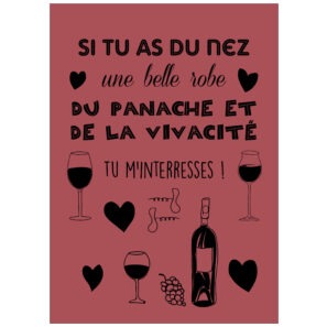 Torchon Le panache et la vivacité 50 X 70