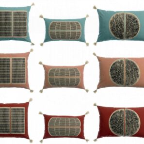 Coussin brodé Yaël