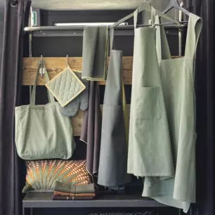 Torchon recyclé Lars 50 x 70 - Olive