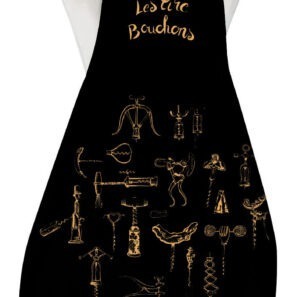 Grand Tablier de cuisine Les Tire-Bouchons Noir 72 x 96