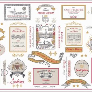 Set de table multi-étiquettes Bordeaux Multico 30 x 45