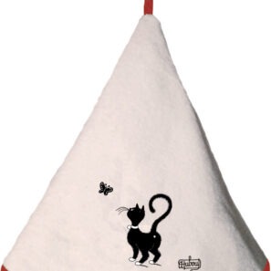 Essuie Mains Dubout Chat Papillon Ivoire 0 X 60