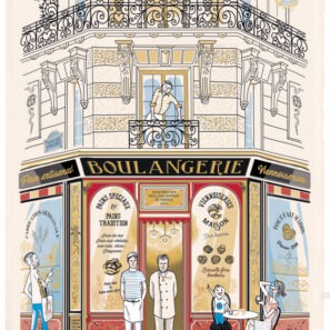 Torchon Façade Boulangerie Ecru 48 x 72