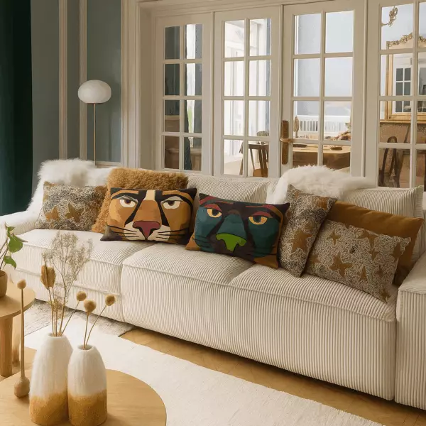 Babka embroidered cushion