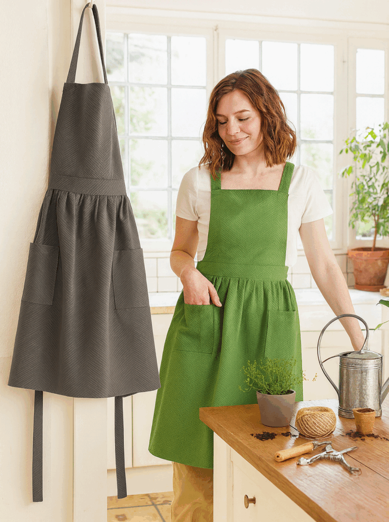 Tablier de cuisine coton recyclé